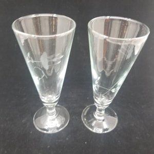VINTAGE Princess House Crystal "Heritage" Pilsners